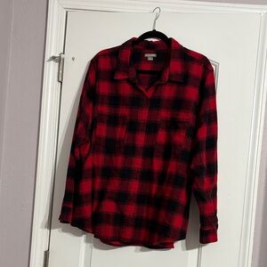 R2 Red and Black Plaid Shirt